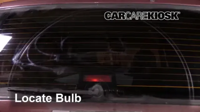 1992 Volvo 740 2.3L 4 Cyl. Wagon Luces Luz de freno central (reemplazar foco)